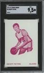 1972 Topps #3 Geoff Petrie 9 card progressive proof.